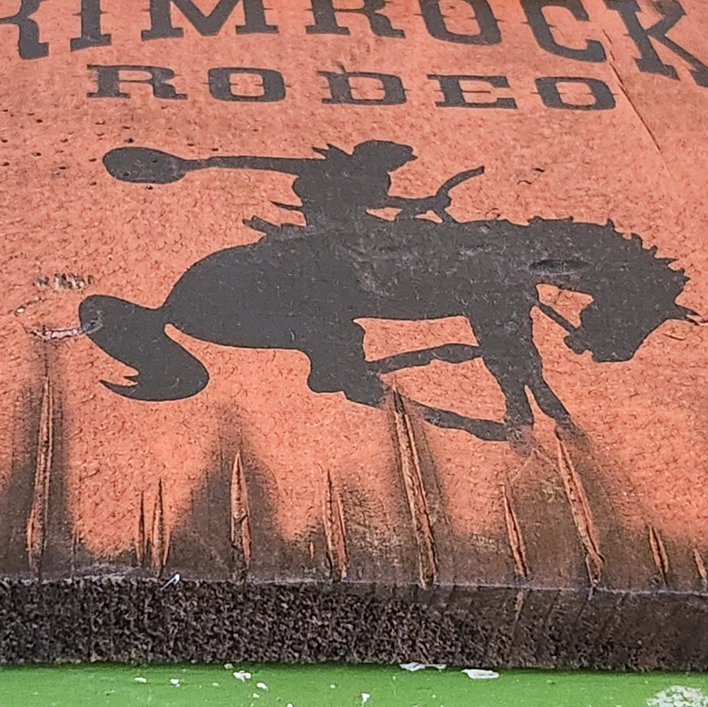 Rimrock Rodeo Painted Rustic Wood Sign - Picture 2 of 2